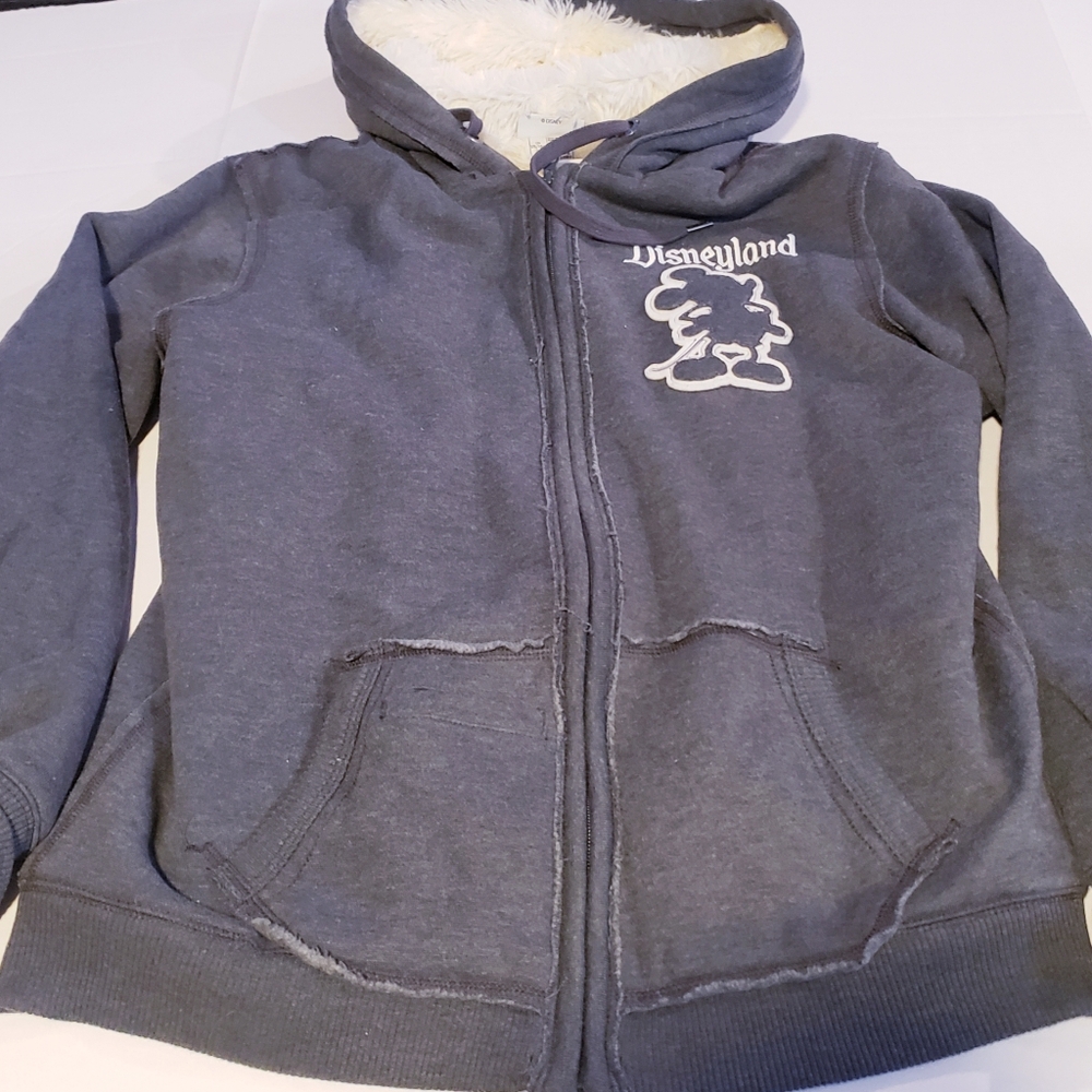 Disney Parks Hoodie Soft Fleece Sherpa Lining Mickey 55 Disneyland Adult XL